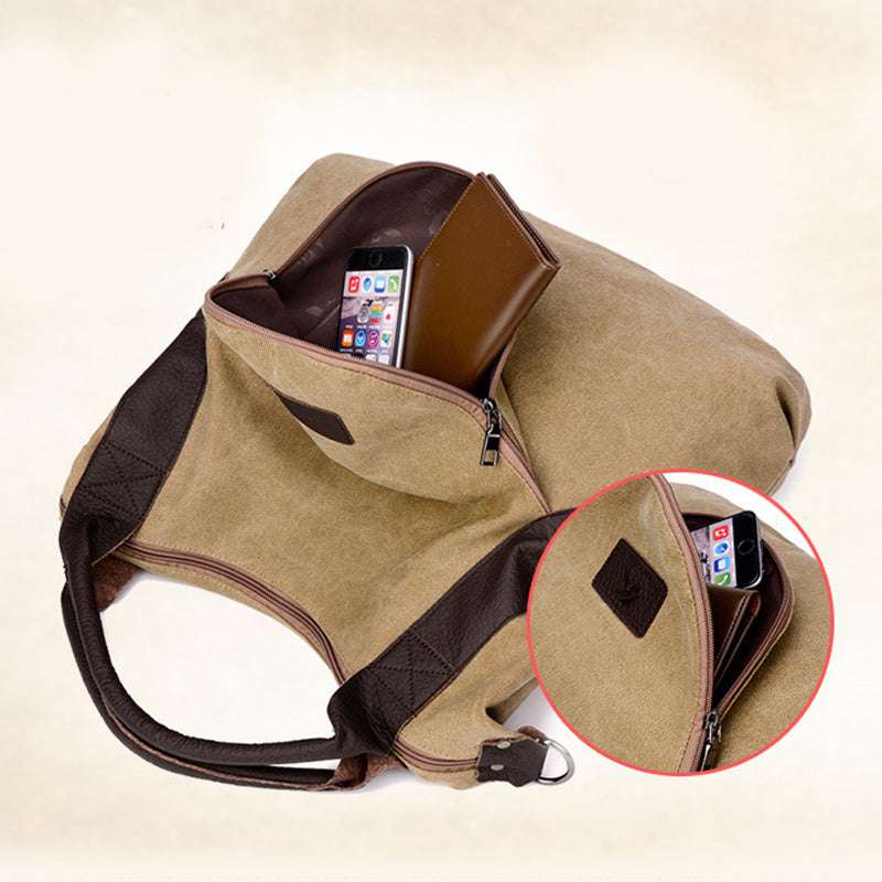 Vintage Canvas Tote Bag: Spacious & Stylish