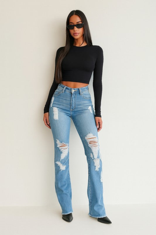 Premium USA Denim Bootcut Jean High Rise