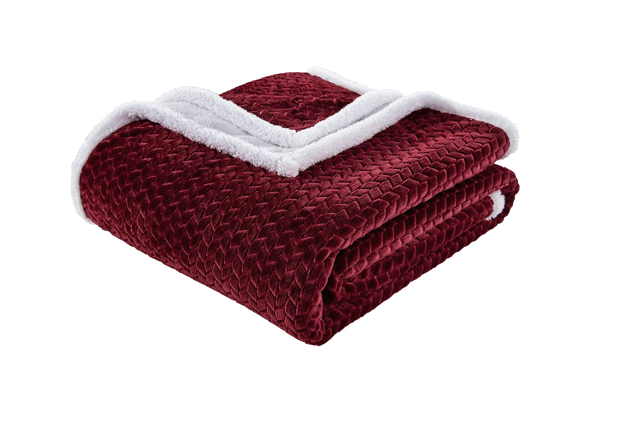 Decor&More Home Essentials Braided Sherpa Blanket