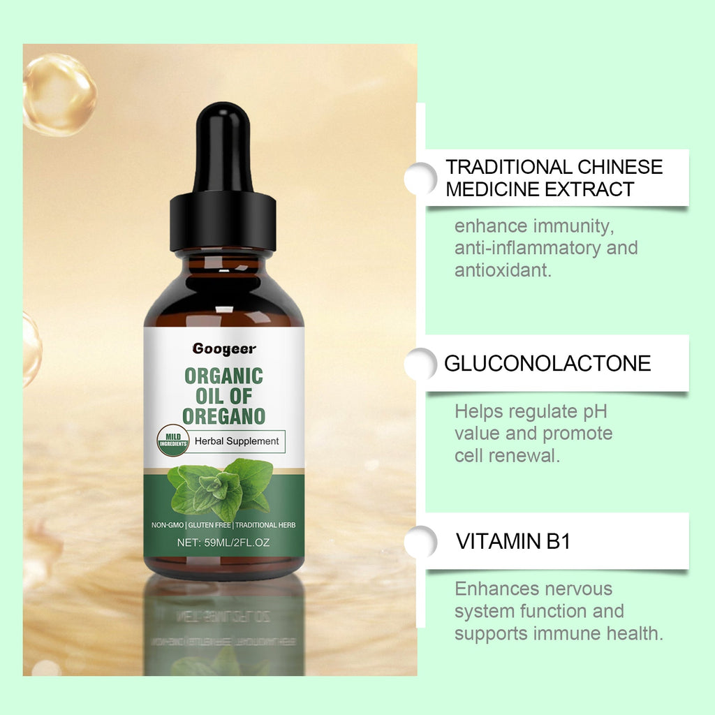 Organic Oregano Oil 59ml – Herbal Supplement, Non-GMO & Gluten Free | Traditional Herbal Support