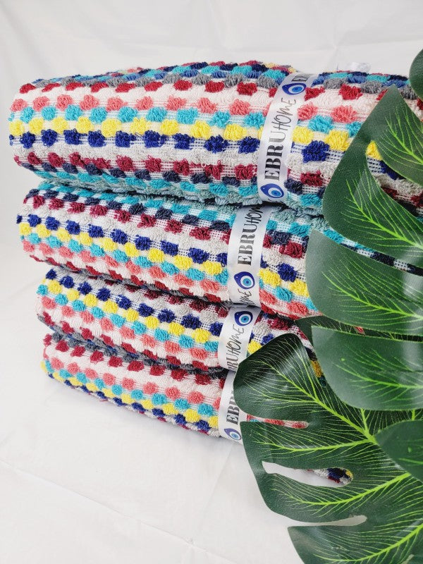 Bath Towels, Organic Turkish Cotton Pom Pom Towels