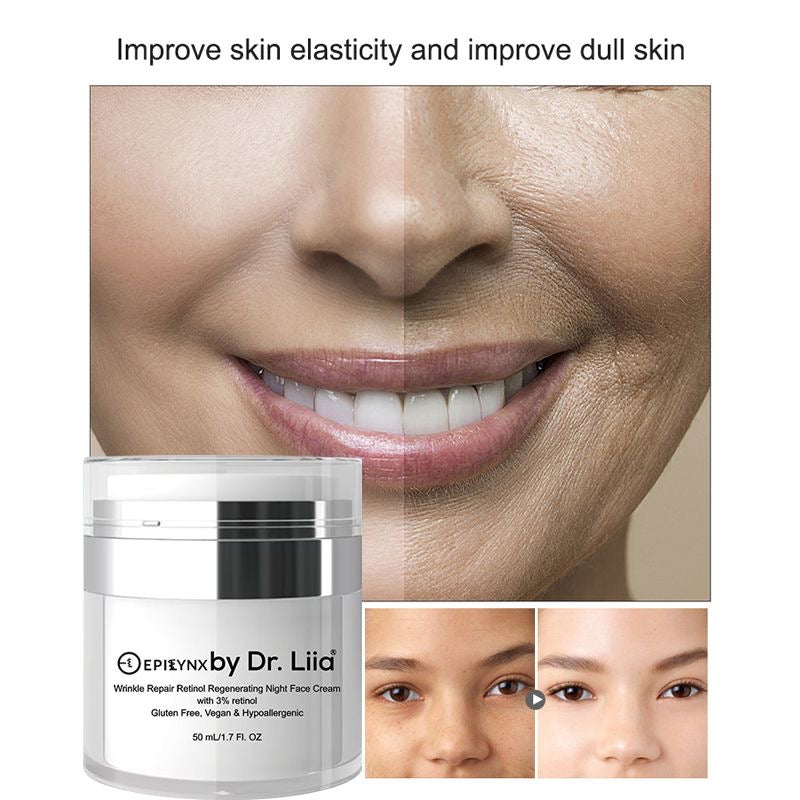 Wrinkle Repair Retinol Regenerating Night Face Cream with 3% Retinol