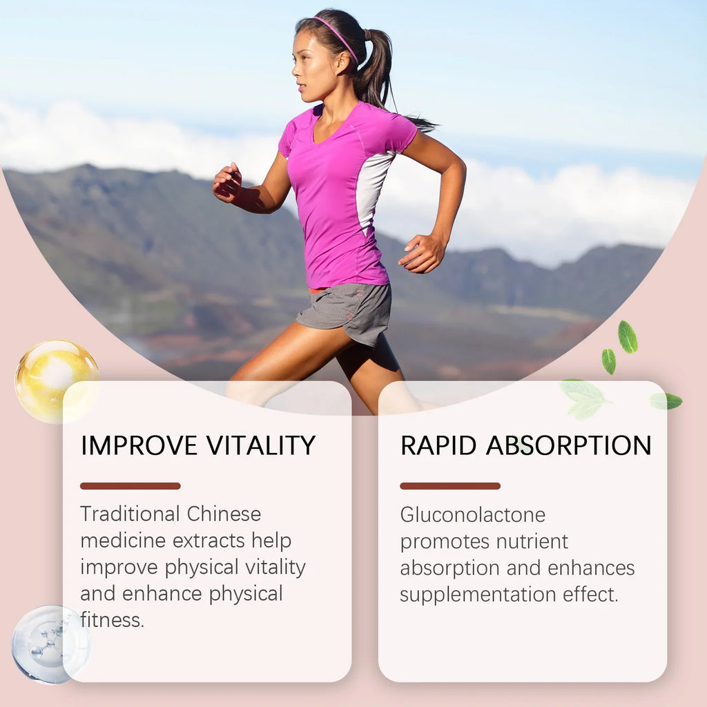 Googeer 59ml Ginseng Extract Drops Dietary Supplement Enhance Energy Immune Relieve Fatigue Herbal Health Entrance Drops