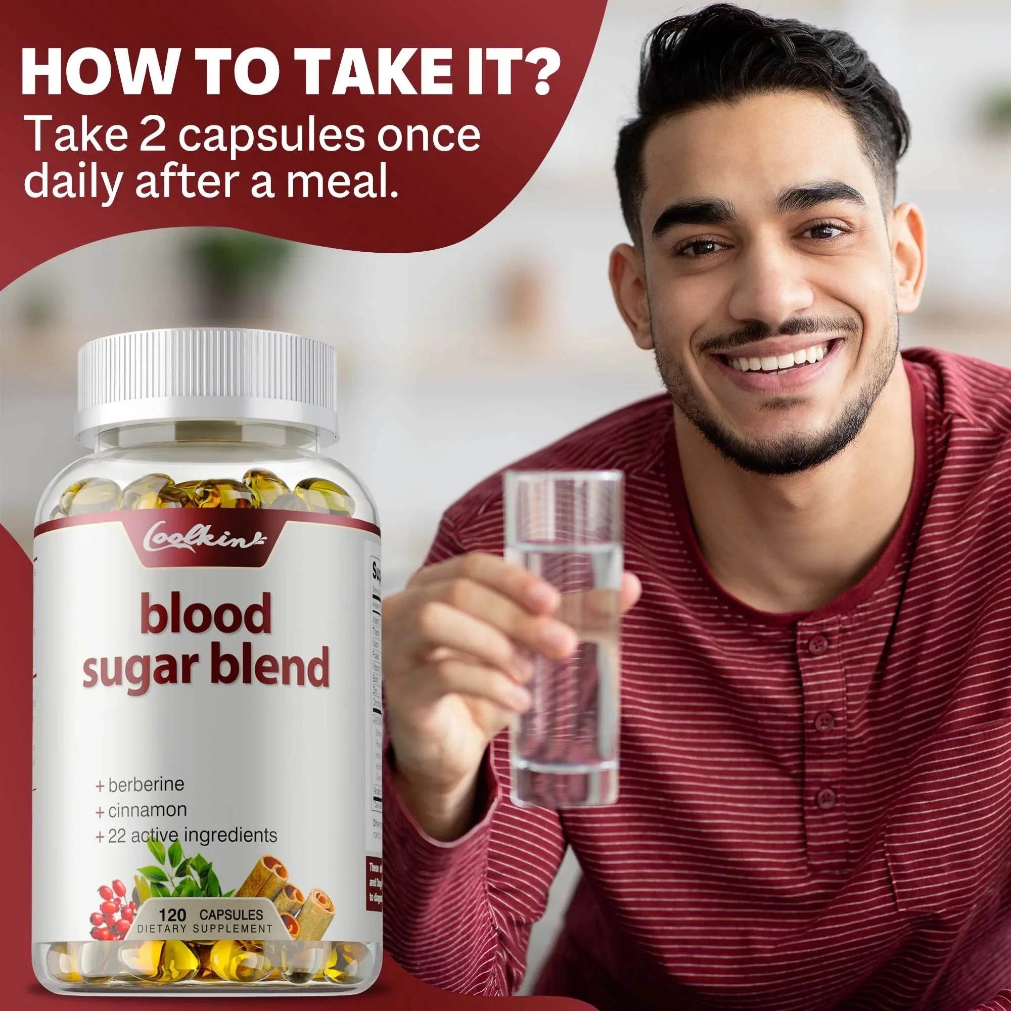 Blood Sugar Blend Capsules - Maintains Healthy Blood Sugar Levels and Supports Heart and Cardiovascular Health - 120 Capsules