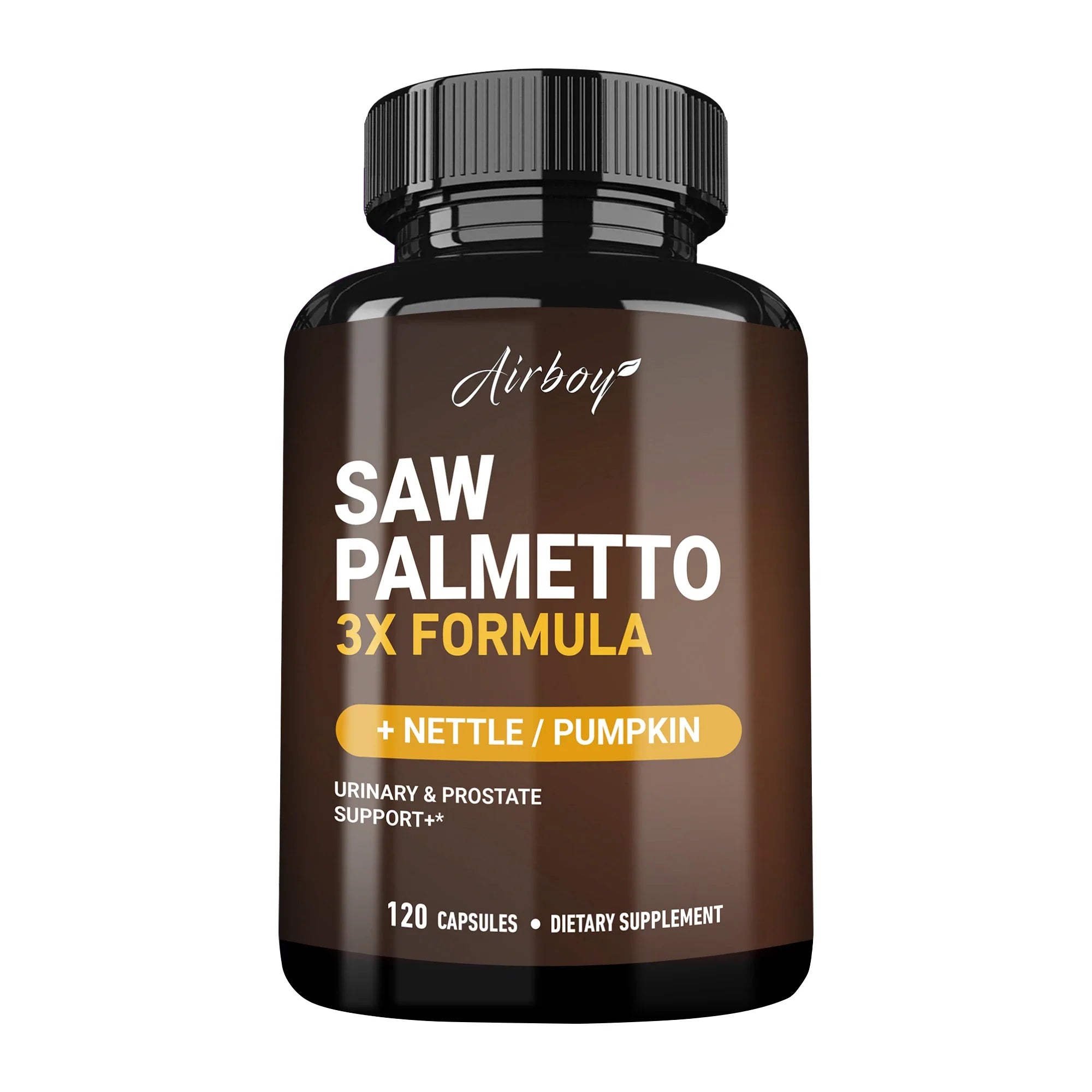Saw Palmetto Capsules - Supports Prostate and Urinary Tract Health, Blocks DHT, and Promotes Healthy Hair Growth - 120 Capsules