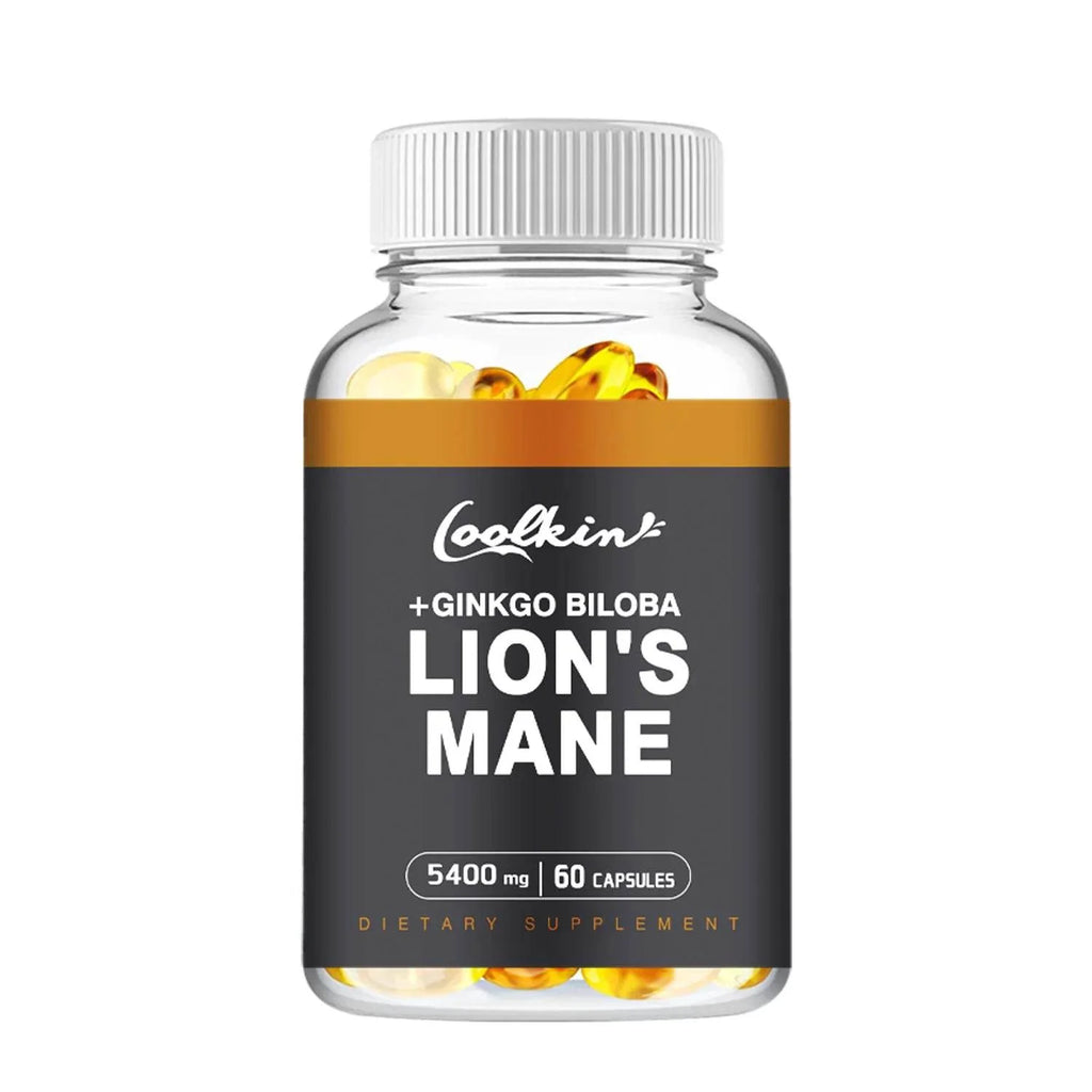 Lion's Mane Mushroom - Enhance Brain Function, Improve Memory & Cognition, Improve Mood, and Sleep Health - 60 Capsules