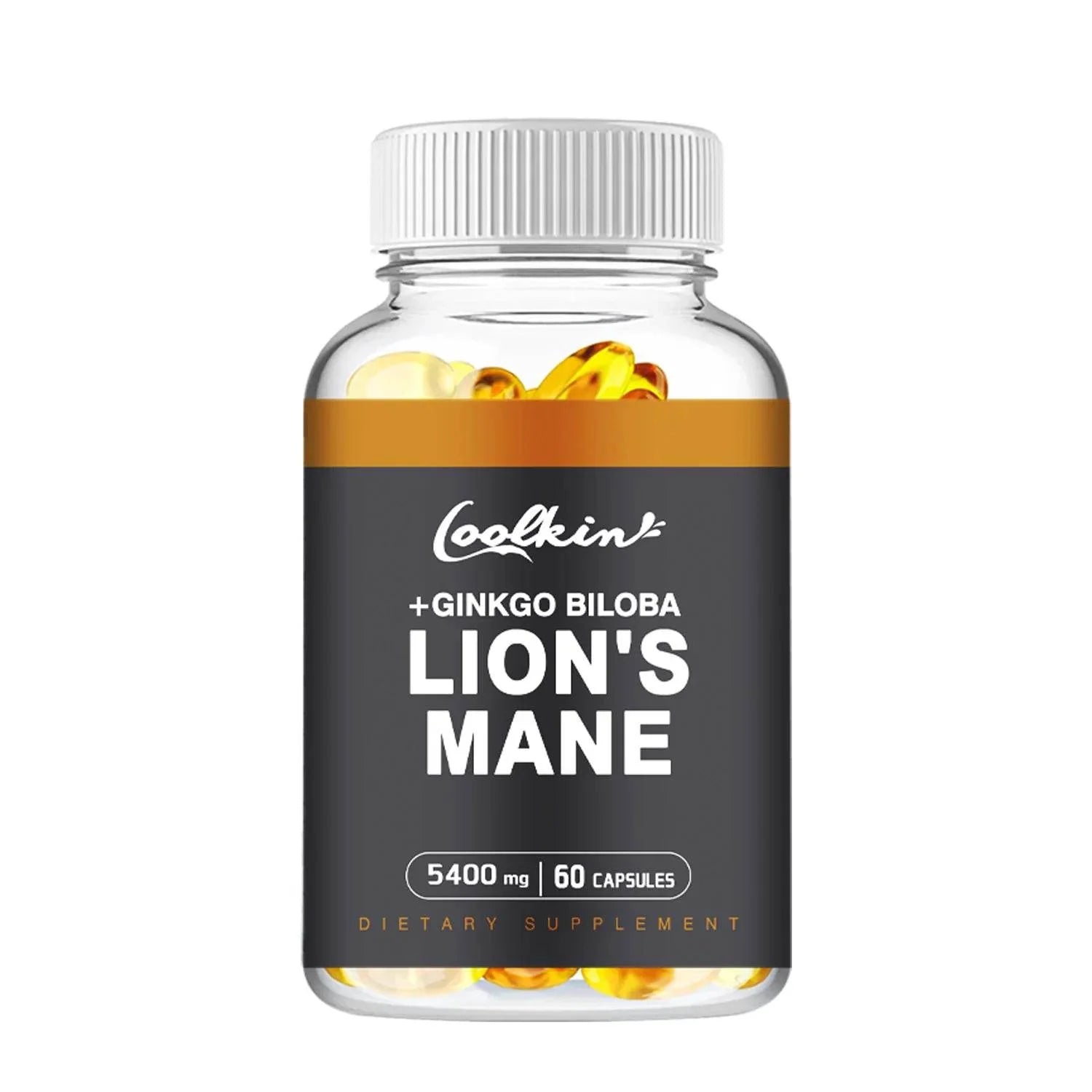 Lion's Mane Mushroom - Enhance Brain Function, Improve Memory & Cognition, Improve Mood, and Sleep Health - 60 Capsules