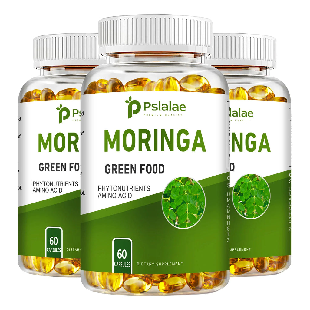 Moringa Supplement Capsules 60 Count Promotes Bone Joint Immune Health Enhances Energy Endurance Concentration Plant Extracts