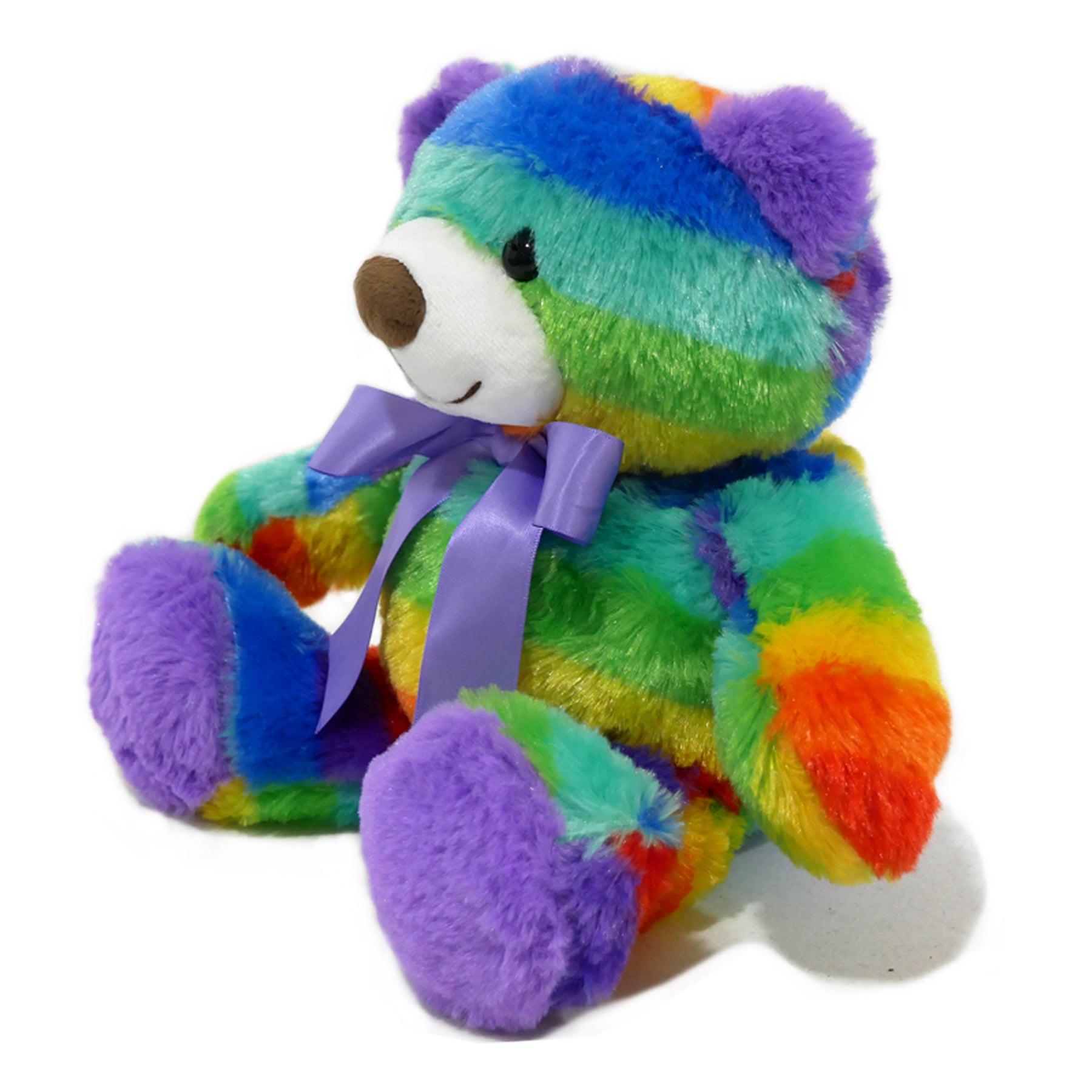Rainbow Teddy Bear Set of 2 - Plush Stuffed Animal Cuddly Soft 12 inch
