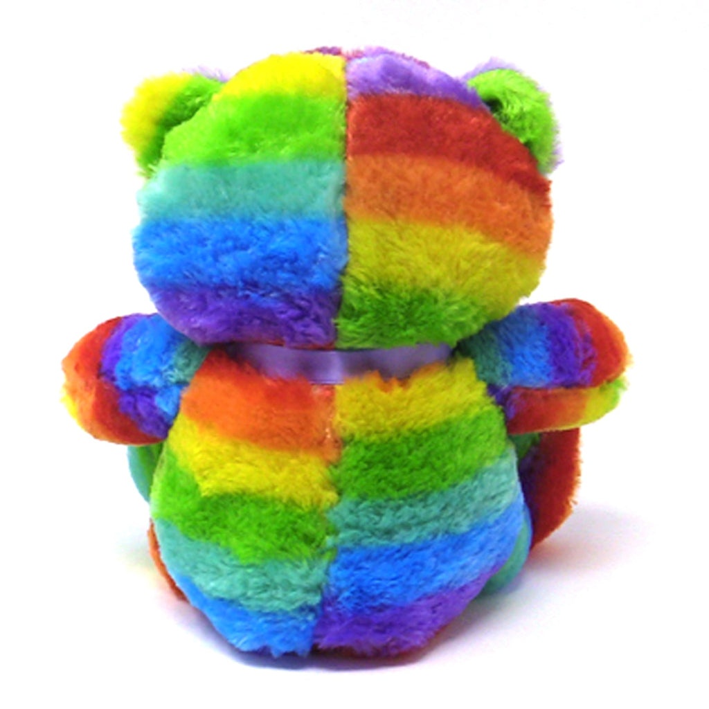 Rainbow Teddy Bear Set of 2 - Plush Stuffed Animal Cuddly Soft 12 inch