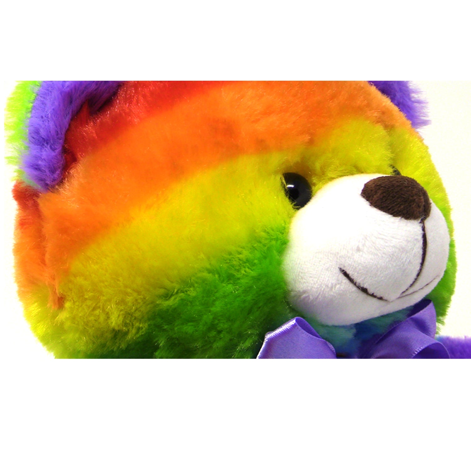 Rainbow Teddy Bear Plush Stuffed Animal Cuddly Soft 12 inch