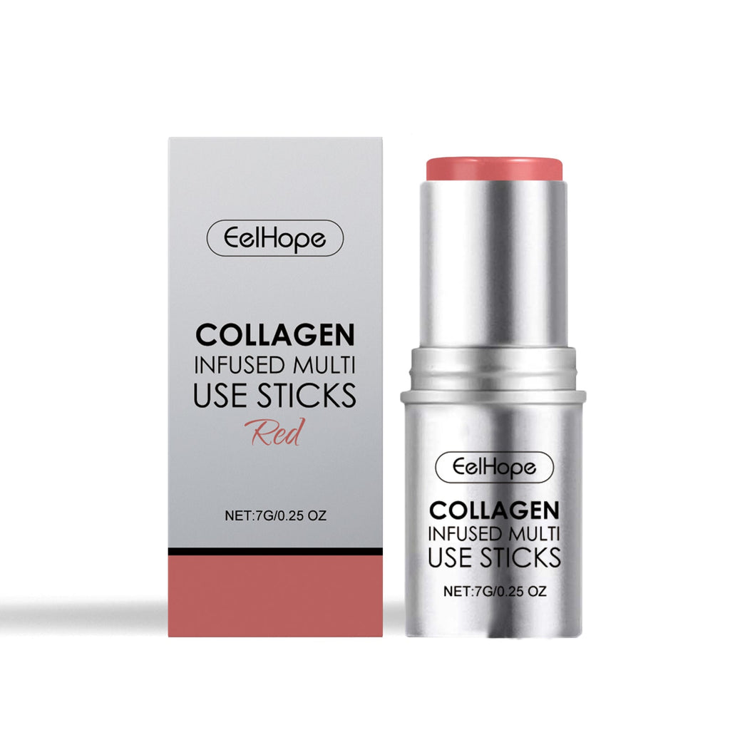 Collagen Makeup Stick Moisturizes Natural Multicolor Blush Stick