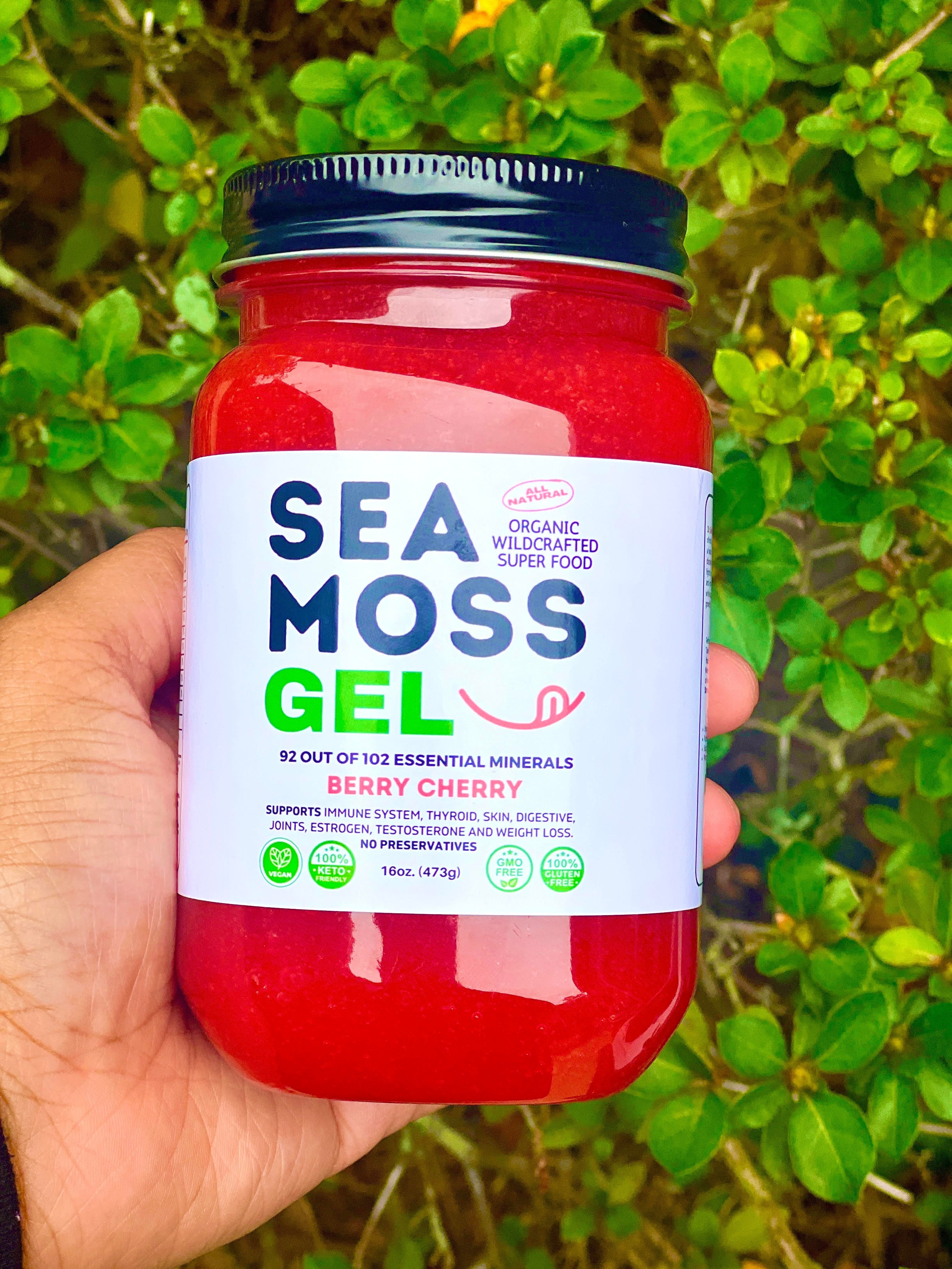 Flavored Sea Moss Gel - Dr. Sebi Inspired 100% Raw Organic - Wild Harvested Sea Moss