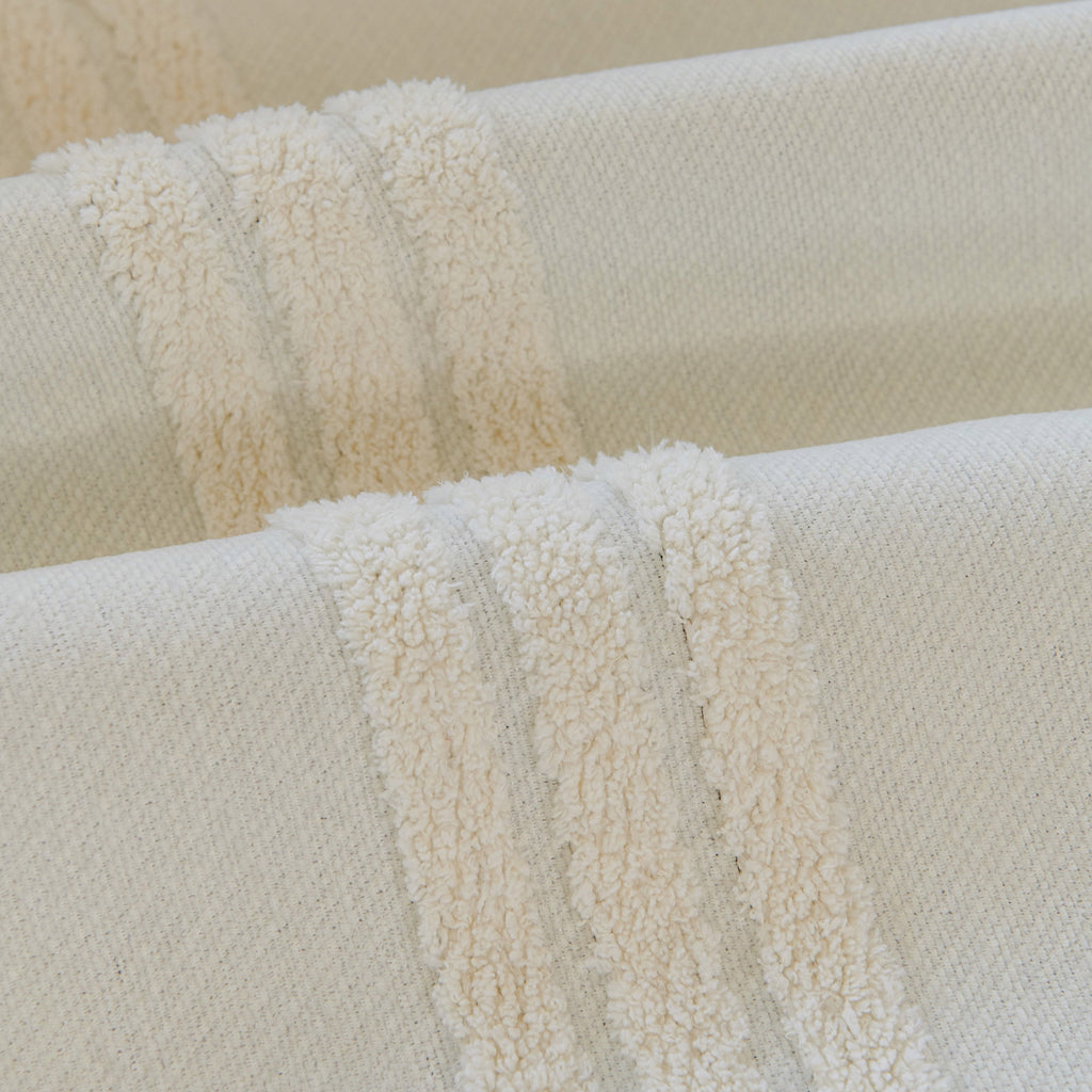 Textural Striped Chenille Sofa Covers, Boho Washable Decor Sofa Blankets Covers