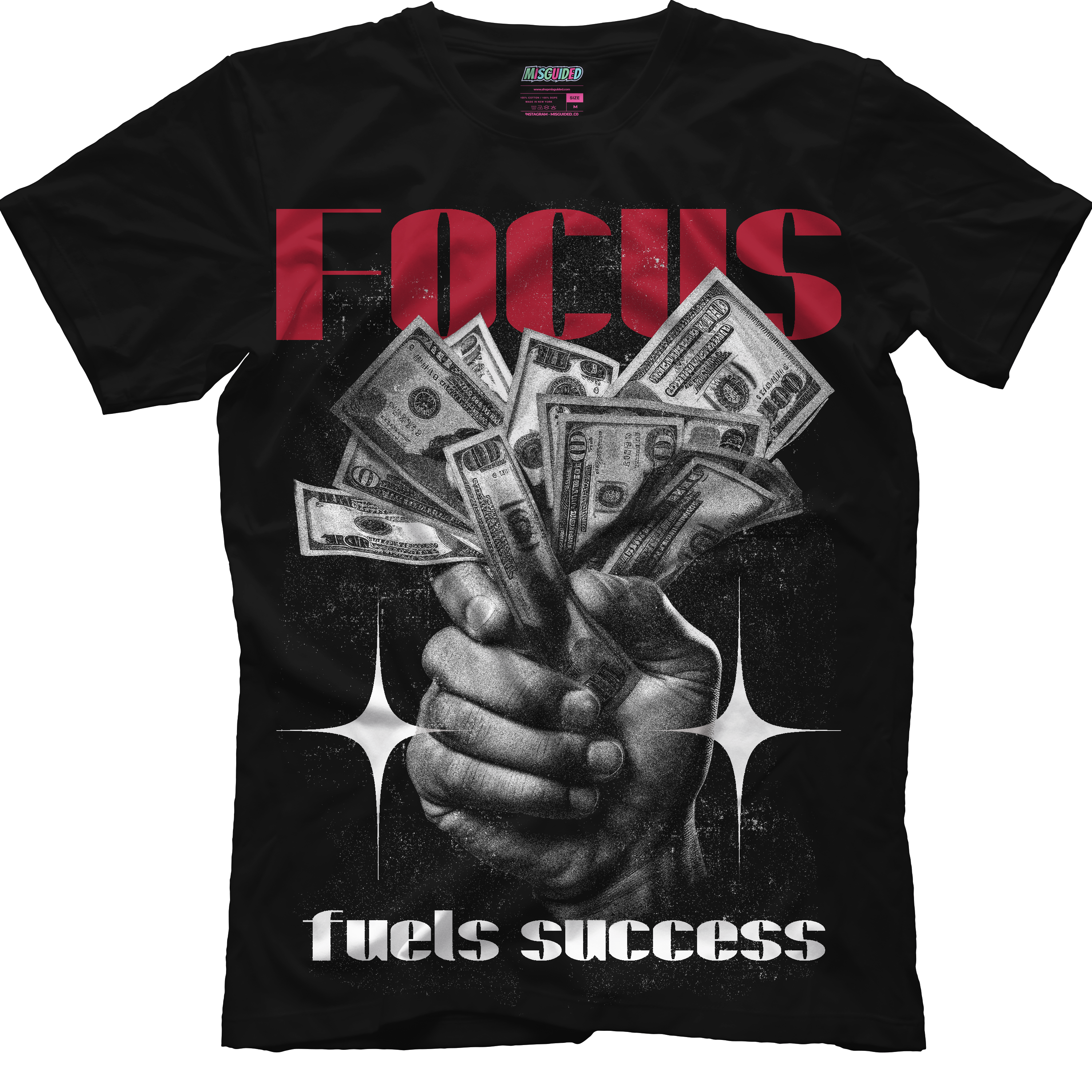 Focus Fuels Success (Air Jordan 1 High OG Black Toe Reimagined) T-Shirt