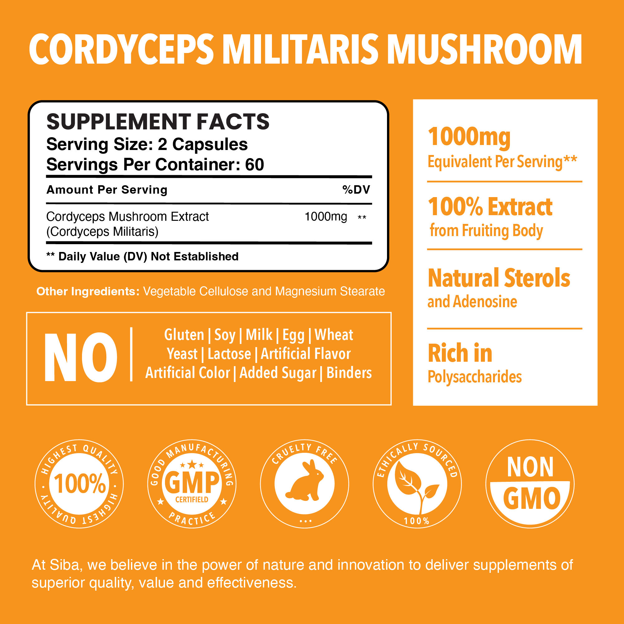 Cordyceps Mushroom Capsules