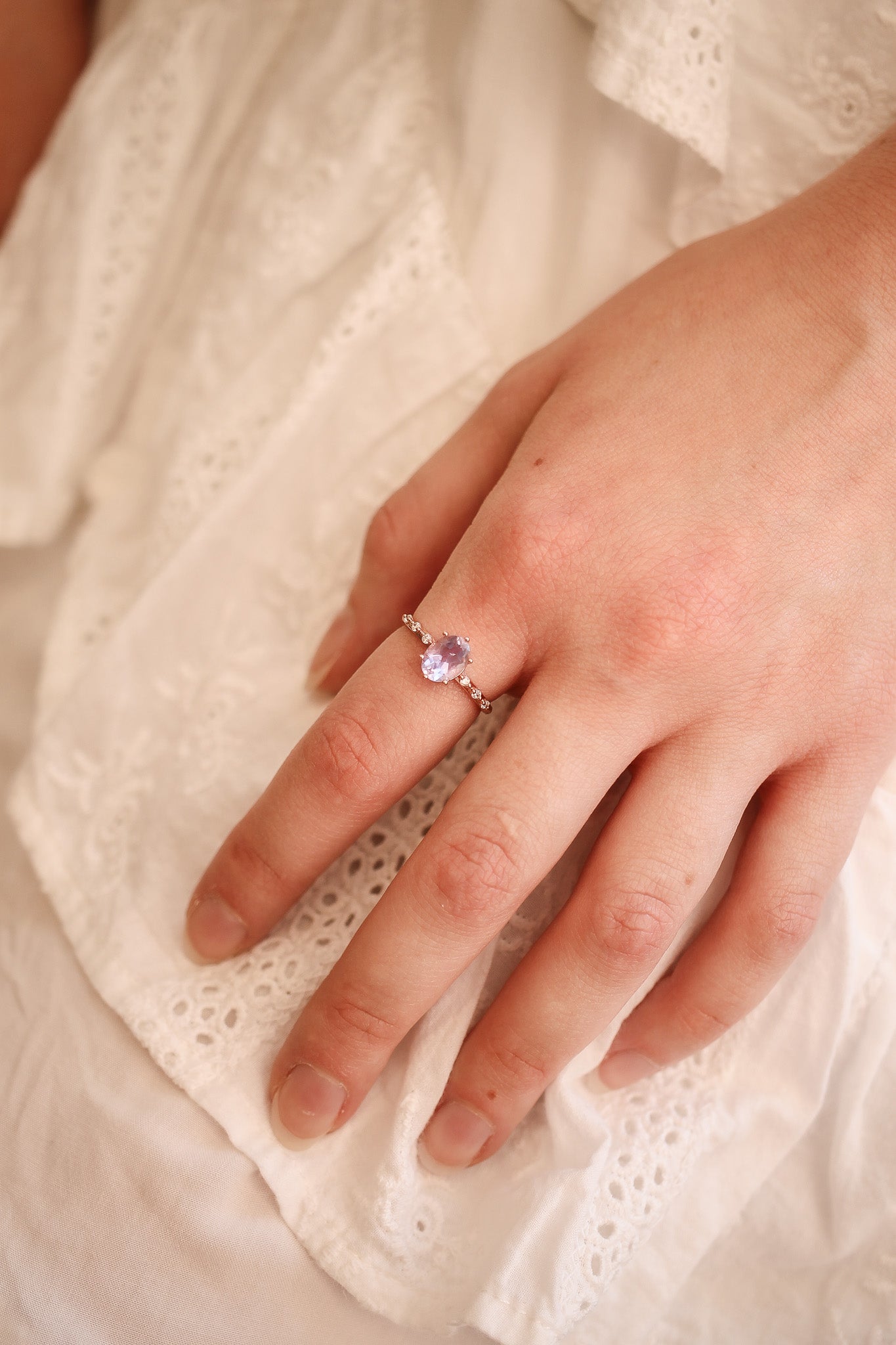 Rapunzel Ring in Lavender Quartz