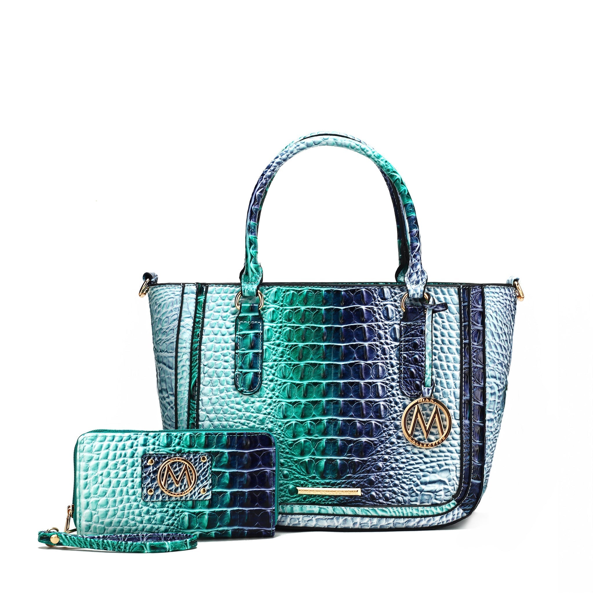 Bonnie Gradient Croc Shoulder Bag and Set