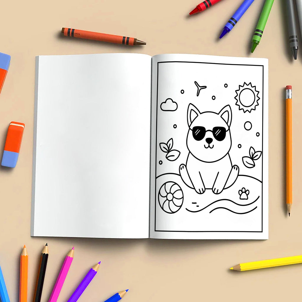 Hawaiian Fun Days Coloring Pages – 48 Cute Beach and Island Activities for Kids