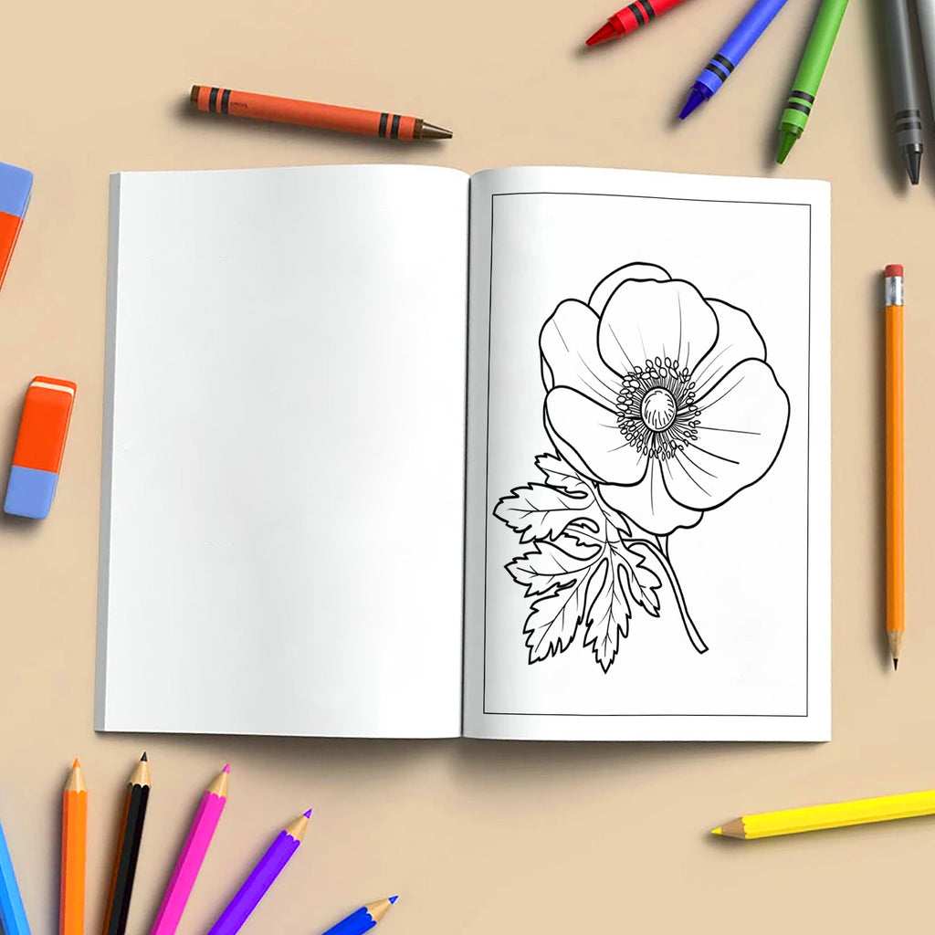 Garden Joy Spring Coloring Pages – 48 Pages – Lovely Flowers, Fresh Garden Designs, Spring Art – For Adults