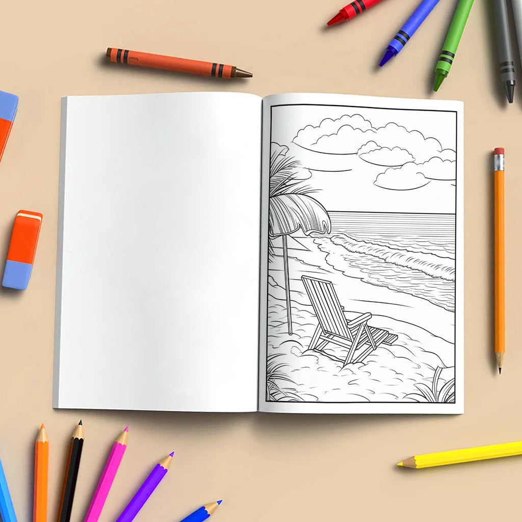 Sun & Sand Hawaii Coloring Pages – 48 Tropical Summer Activities for Kids