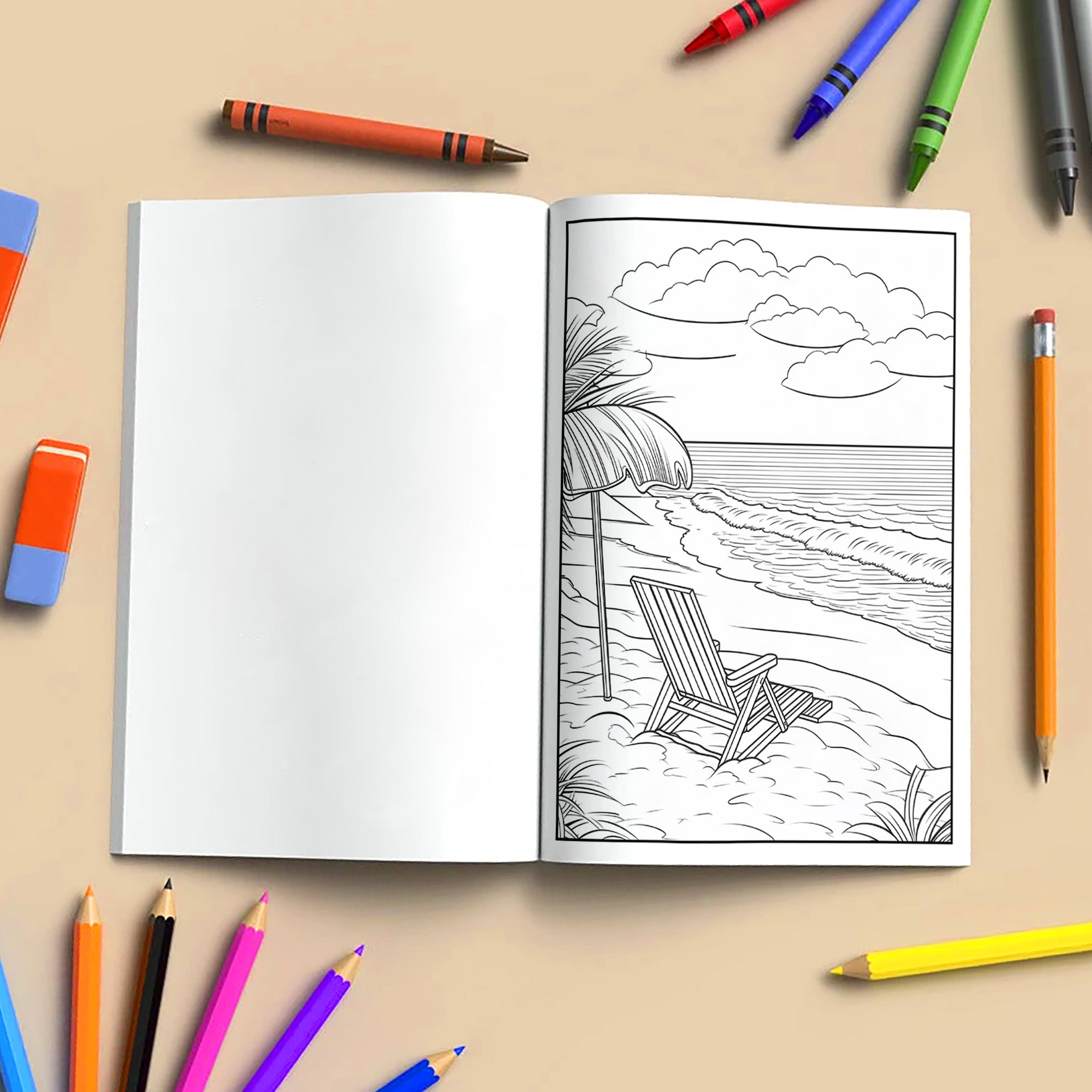 Sun & Sand Hawaii Coloring Pages – 48 Tropical Summer Activities for Kids