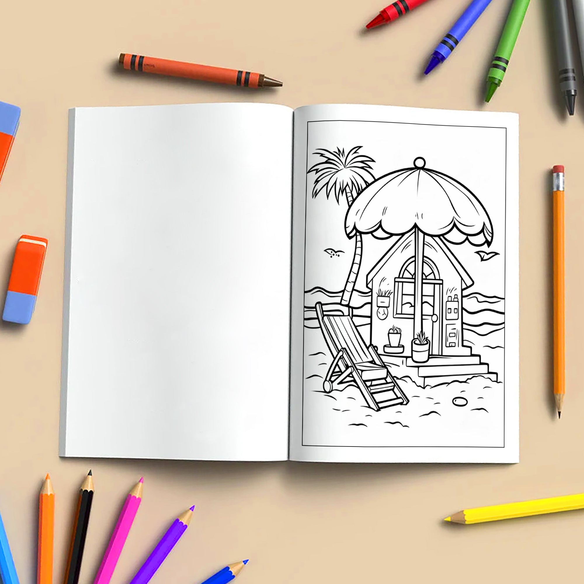 Hawaii Kids Coloring Pages – 48 Cute Beach and Vacation Designs – For Kids