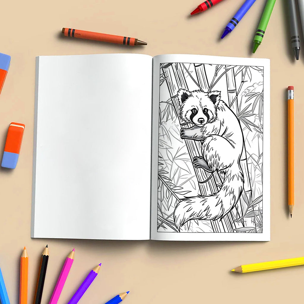 Wild Wonders Animal Coloring Pages – 48 Pages – Safari Wildlife, Farm Animals, Cute Creatures – For Kids