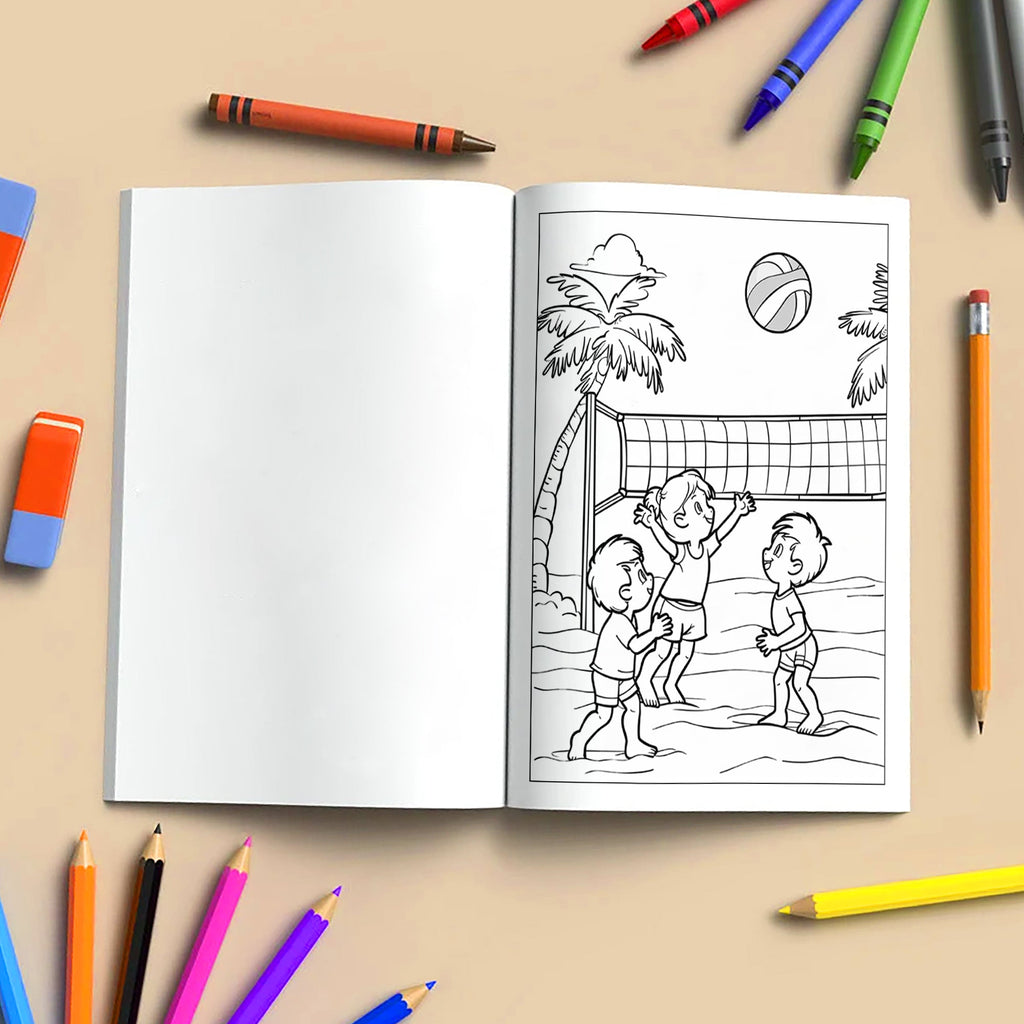 Hawaii Summer Fun Coloring Pages – 48 Beach Activities and Island Adventures for Kids