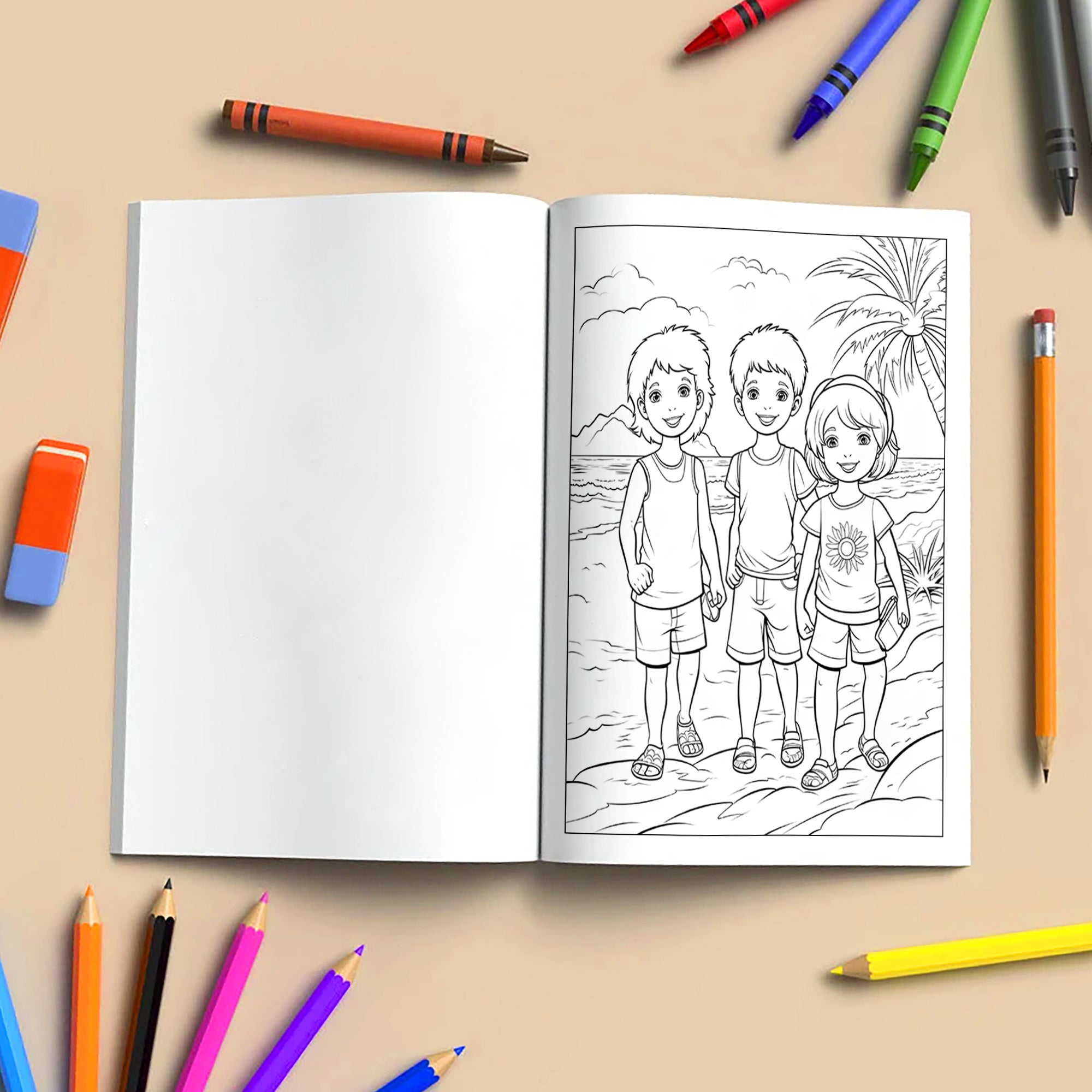 Island Explorers Coloring Pages – 48 Fun Hawaii Outdoor Adventures – For Kids