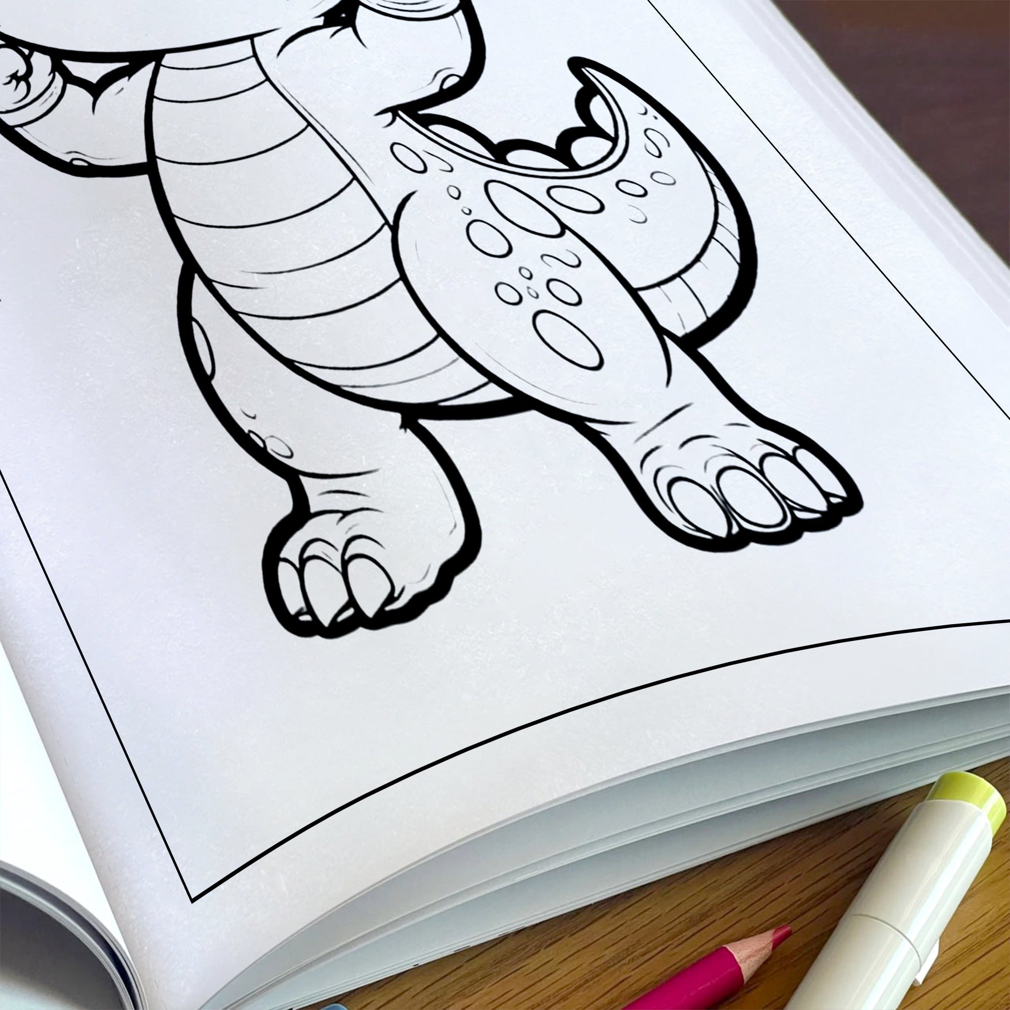 Funny Dino Moments Coloring Pages – 48 Pages – Adorable and Funny Dinosaur Scenes – For Kids