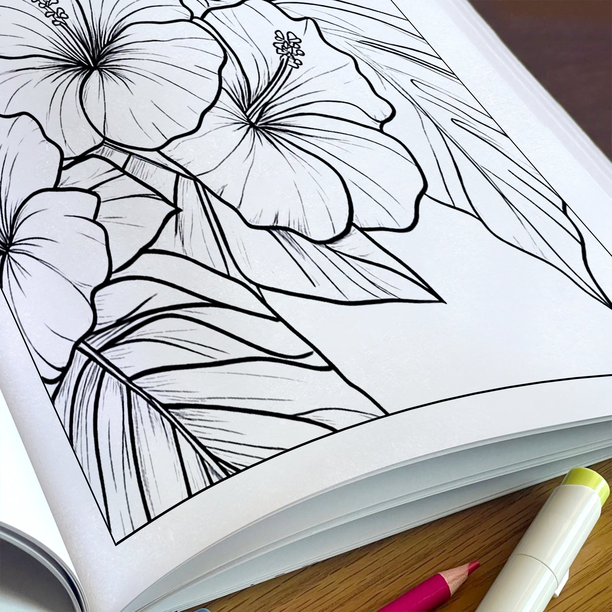 Moonlit Garden Coloring Pages – 48 Whimsical Floral & Cosmic Designs for Adults