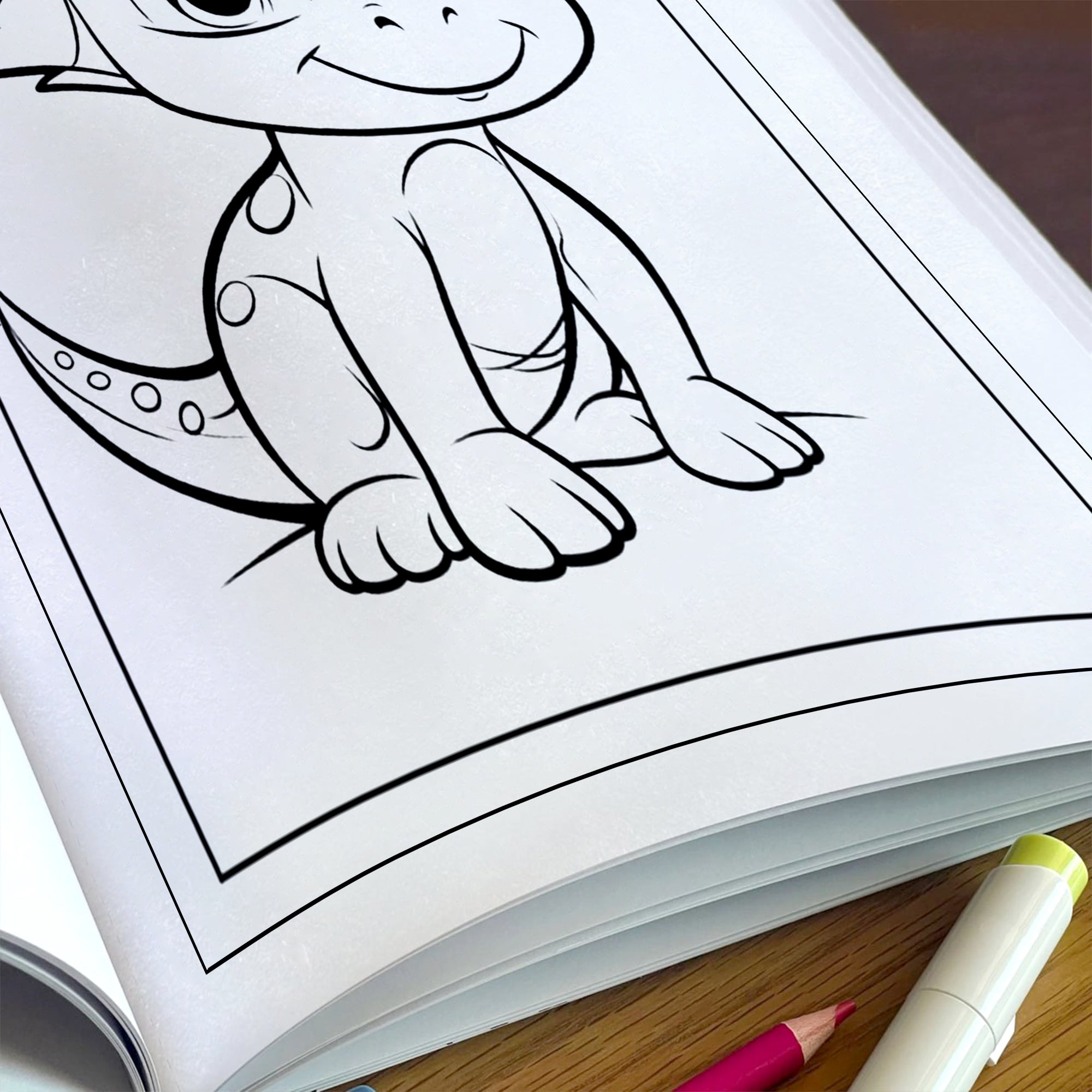 Tiny Dino Friends – Cute Dinosaur Coloring Pages – 48 Pages – Adorable Jurassic Creatures – For Kids