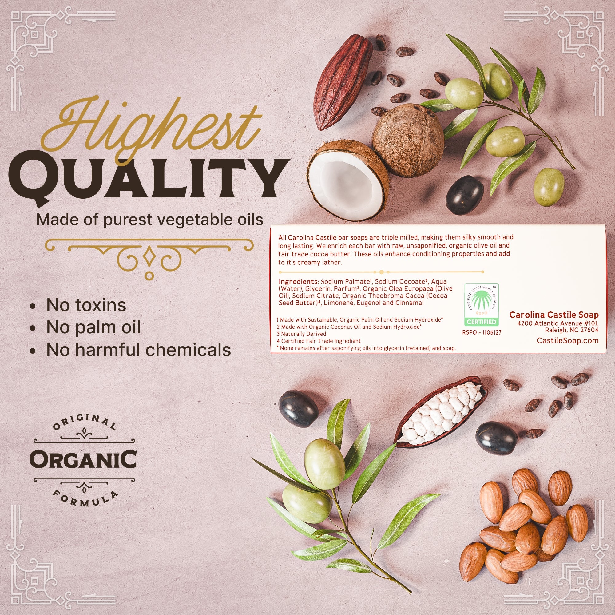 Bay Rum Castile Bar Soap