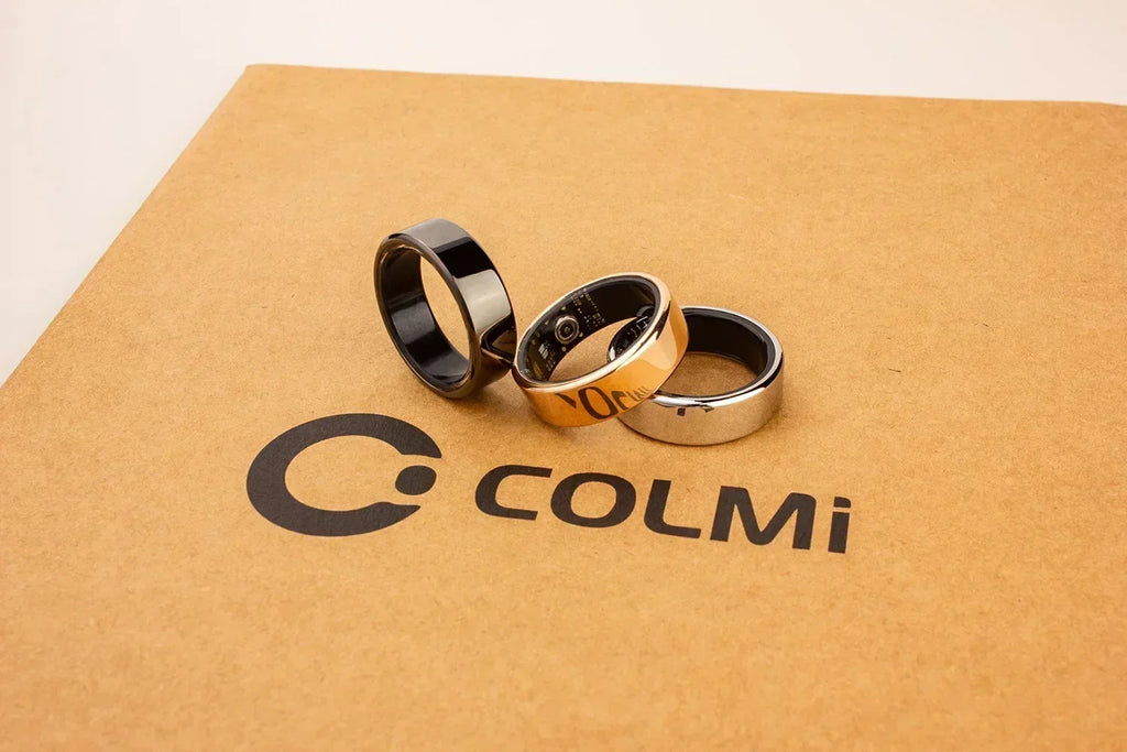 2024 COLMI R02 Smart Ring with Charging Case for Men Women, Battery Life, 39 Days, Health Monitor, 5ATM Waterproof