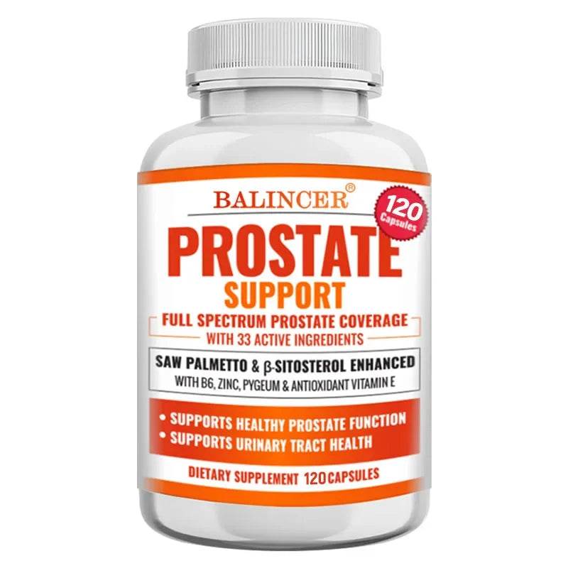 Saw Palmetto Prostate Support Supplement for Urinary Tract Health Hair Growth - Natural Health Food Vitamins & Supplements