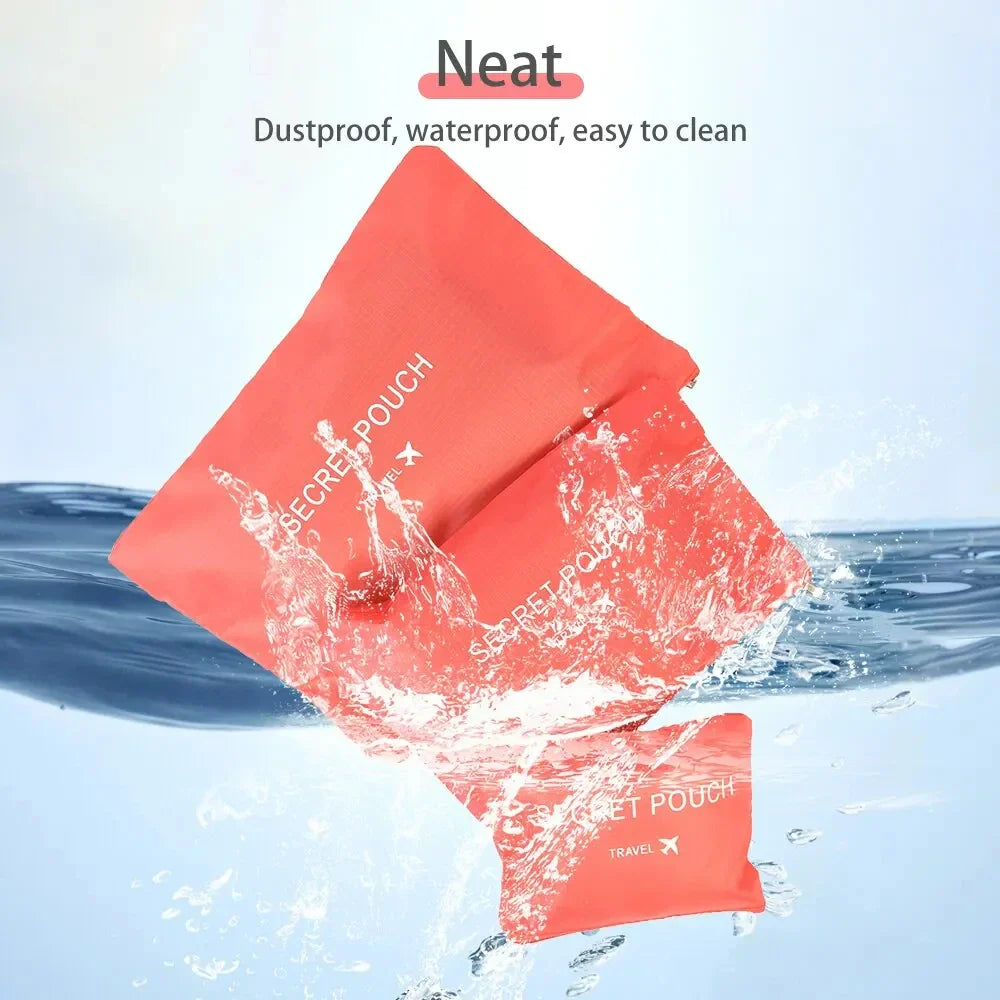 6Pcs Luggage Travel Bags | Underwear Shoes Storage Bag & Oxford Waterproof Cloth Suitcase Pouch Cube (Red Organiser for Clothing)