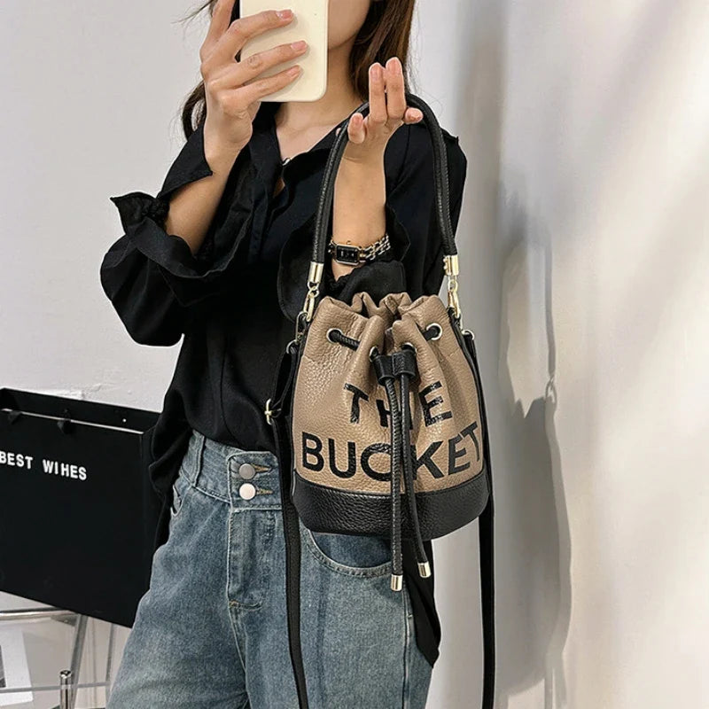 New Fashion Women's Bucket Bag Trend | Brand Casual Versatile Shoulder Bag & High-end Classic Crossbody Bag (Designer Luxury Handbag)