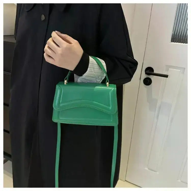 High-Quality PU Leather Handbag Purse | Women's Bag Solid Color Shoulder Crossbody Bags & Lady Messenger Small Tote for Women & Girls