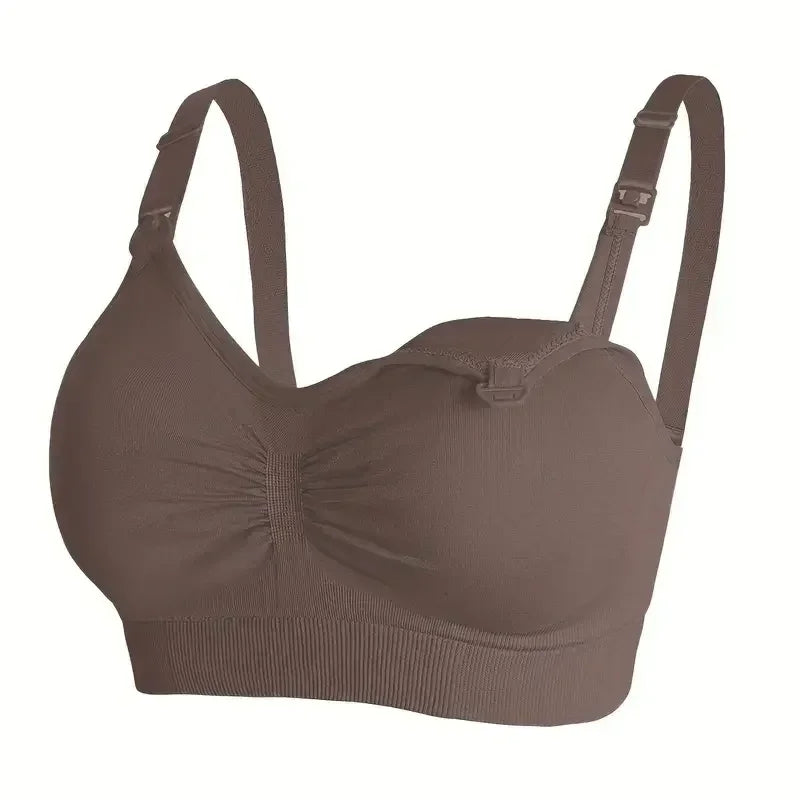 Push Up Drop Cup Wire Free Maternity Nursing Bras for Pregnancy to Breastfeeding - Supportive Comfort