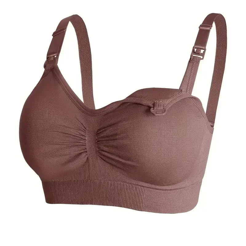 Push Up Drop Cup Wire Free Maternity Nursing Bras for Pregnancy to Breastfeeding - Supportive Comfort