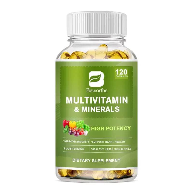 BEWORTHS Complex Vitamin Mineral Capsules Support Immune Health and Metabolic Health Comprehensive Health Support for Adults