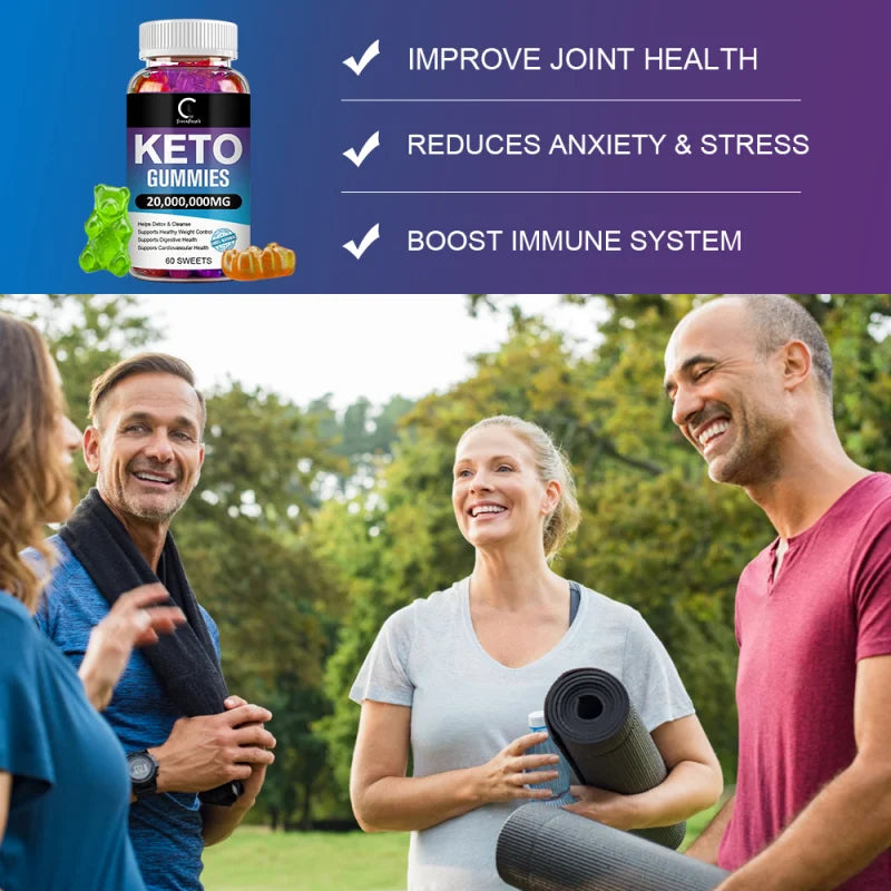 GPGP GreenPeople 60PCS Keto Gummies Keto Gummy Supplement Help For Weight Loss For Women And Men - Cleanse - Detox