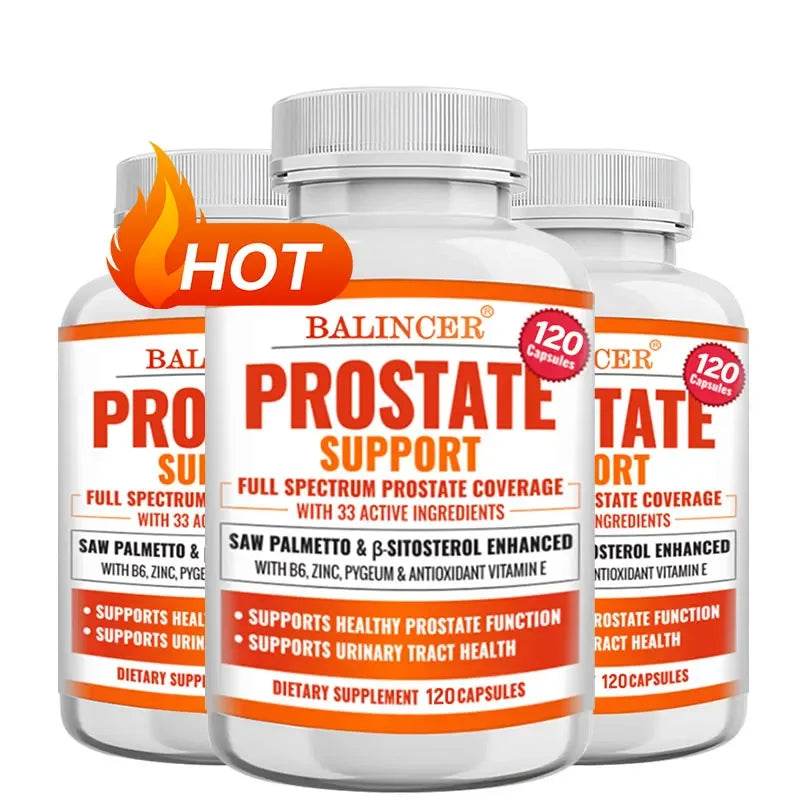Saw Palmetto Prostate Support Supplement for Urinary Tract Health Hair Growth - Natural Health Food Vitamins & Supplements