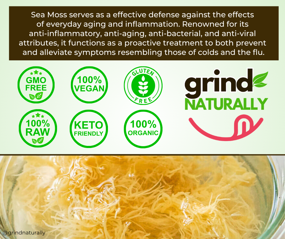 Flavored Sea Moss Gel - Dr. Sebi Inspired 100% Raw Organic - Wild Harvested Sea Moss