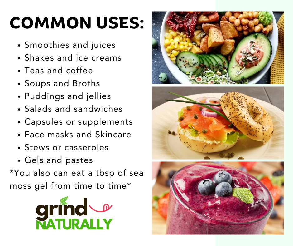 Flavored Sea Moss Gel - Dr. Sebi Inspired 100% Raw Organic - Wild Harvested Sea Moss