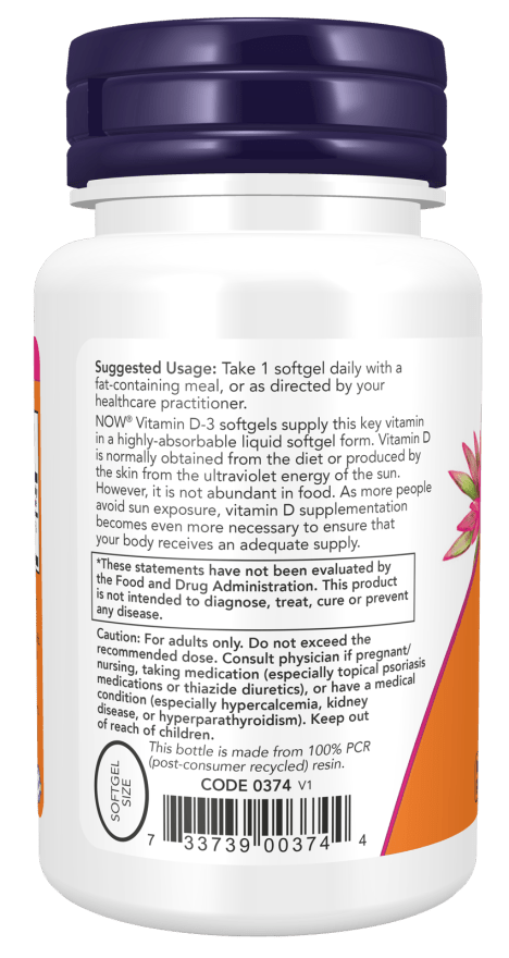 Vitamin D-3 5,000 IU High Potency