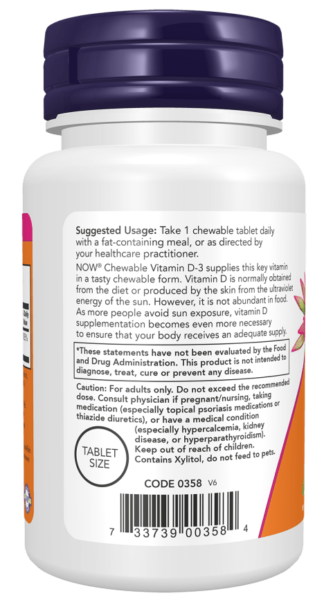 Vitamin D-3 Chewable 5,000 IU