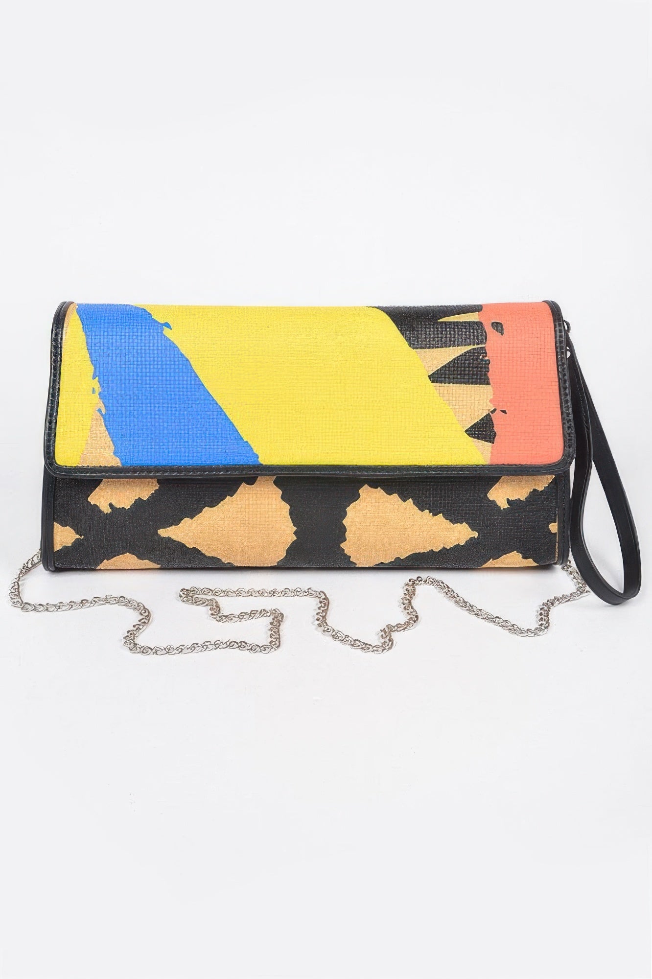 Animal Print Clutch With Color Palette