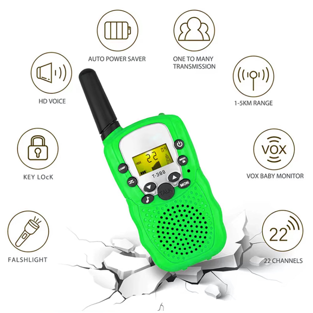 Walkie Talkies for Kids Wireless Pocket 2 Way Radio Toy Long Range for Camping Hiking Outdoor